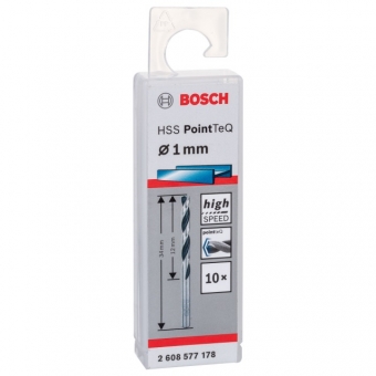 СВЕРЛО ПО МЕТАЛЛУ 1mm BOSCH 