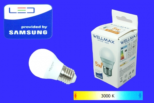 Էլ.լամպ LED Wellmax 05W (G45 3000K) 