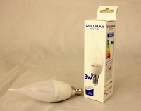 LED bulb Wellmax 8W daylight light (C37 E14 650)