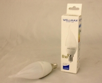 Светодиодная лампа Wellmax 8W нейтральный белый перец (C37 E1: