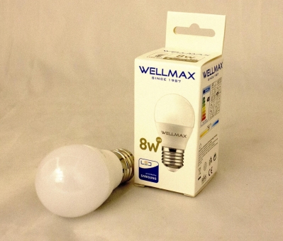 Էլ.լամպ LED Wellmax 08W (G45 4000K) 