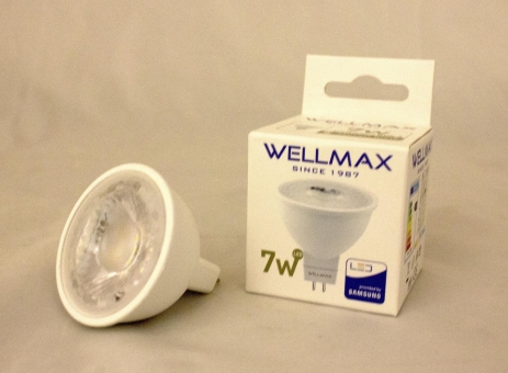 Էլ,լամպ LED Wellmax 07W (GU5,3 4000K) 
