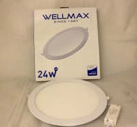 Electric ceiling LED Wellmax round 24W 6500K
