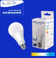 Էլ.լամպ LED Wellmax 9W daylight (A60 E27 6500K)