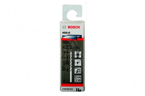 СВЕРЛО ПО МЕТАЛЛУ 2.5mm BOSCH