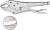 250 мм INGCO HSJP0110 с зажимом с гладкой кромкой
