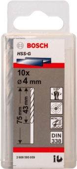 СВЕРЛО ПО МЕТАЛЛУ 4mm BOSCH