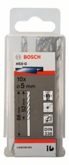 Metal Drill bits HSS-G Silver 5 mm Bosch Professional