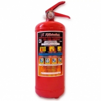 Fire extinguisher with 2 kg powder (A. B. C. E)