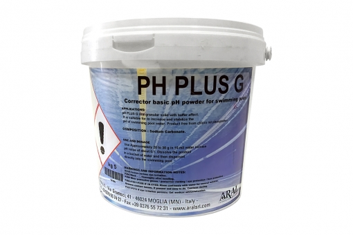 PH PLUS GRANULARE: (PH+) powder to increase the PH of pool water